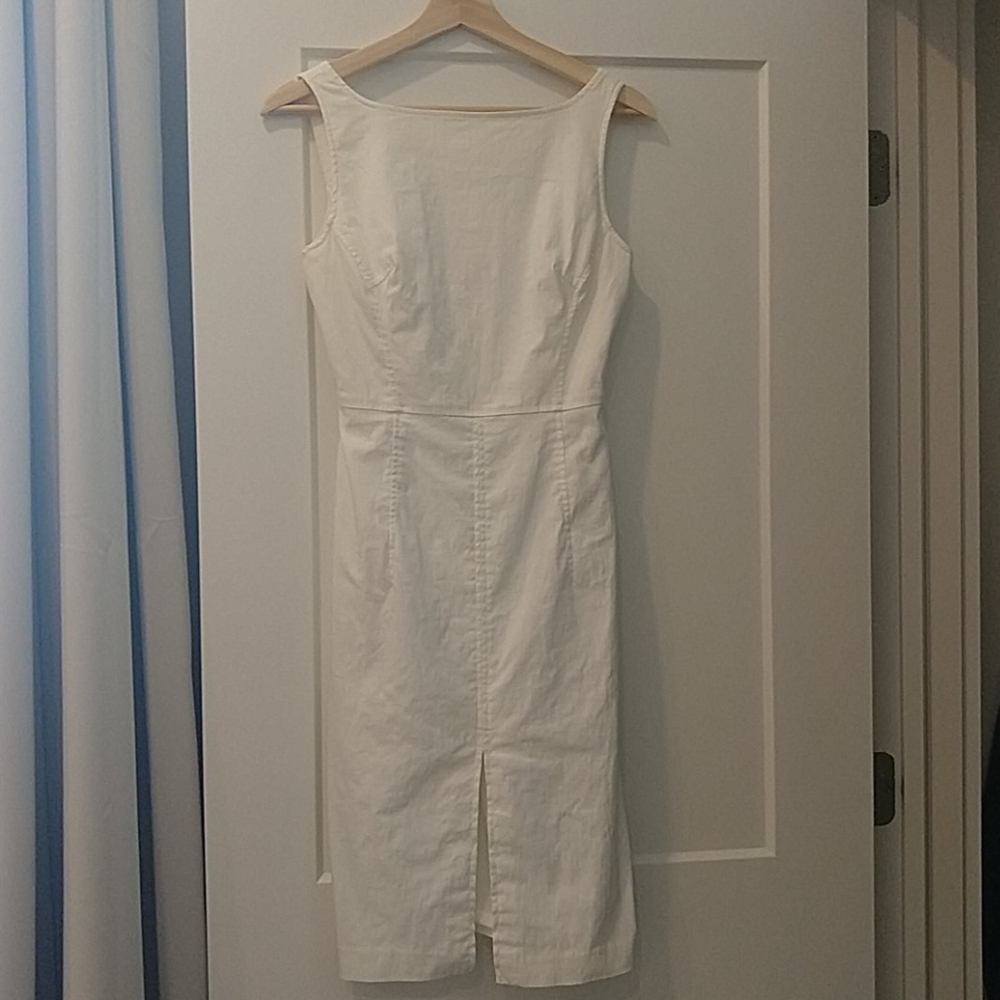White fitted dress